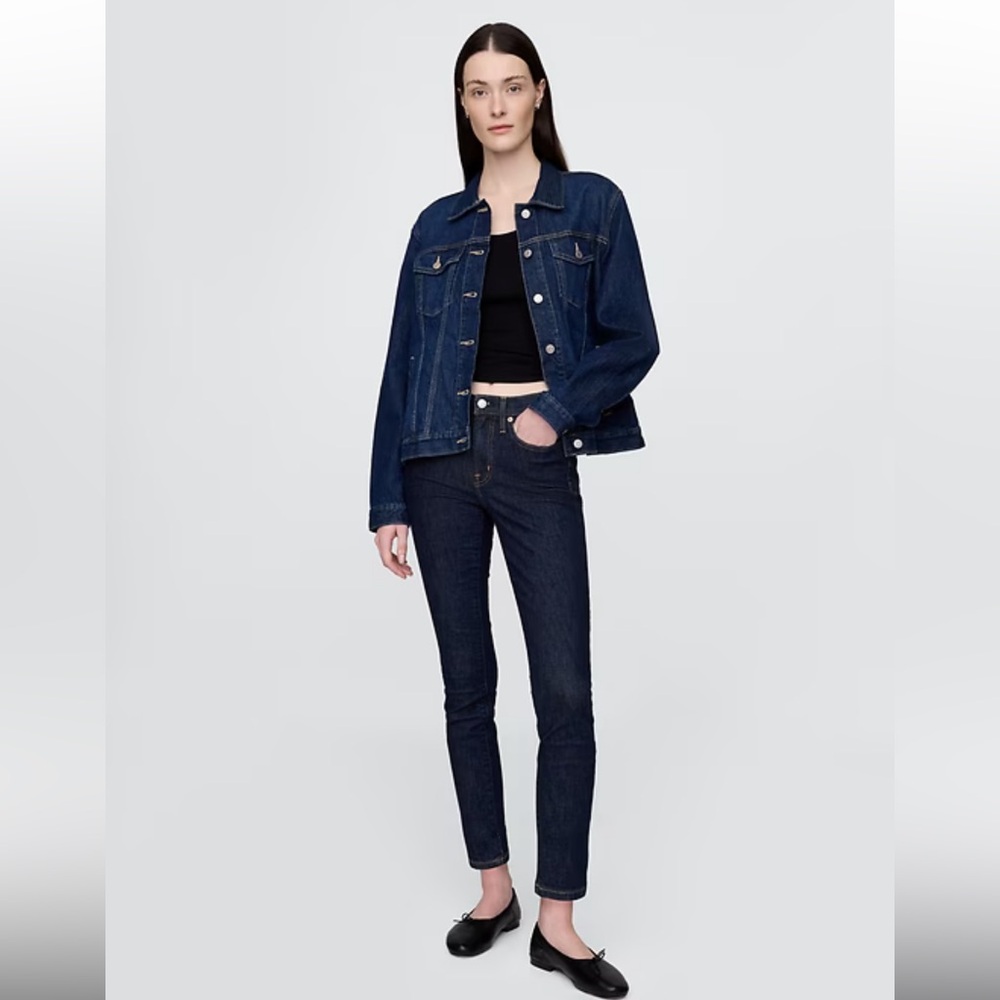 Gap true skinny dark wash jeans